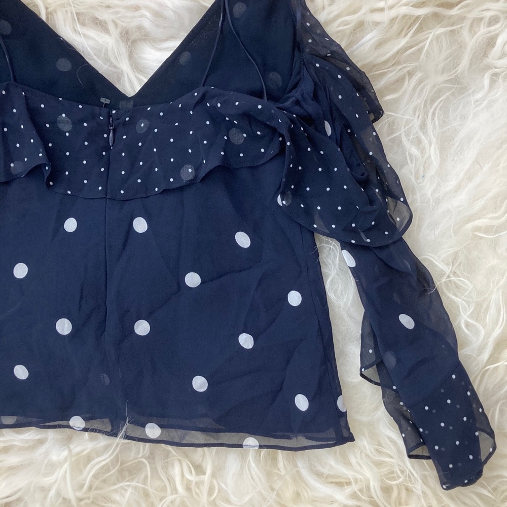 NICHOLAS Spot Print Spiral Sleeve Top - Picture 13 of 15